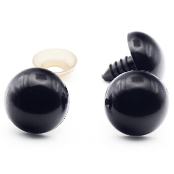 Глаза для игрушек 18 мм Черный 10 пар