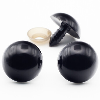 Глаза для игрушек 20 мм Черный 8 пар