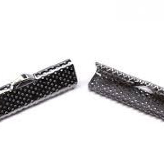 Окончание зажим для лент 35х7 мм Черный Никель +-30 шт.