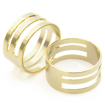 Кольцо инструмент для изготовления украшений 19 мм Золотистый 1 шт.