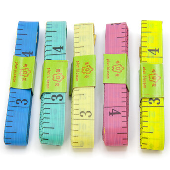 Измерительная лента метр мягкий швейный 150х1,3 см в ассортименте в уп. 1шт