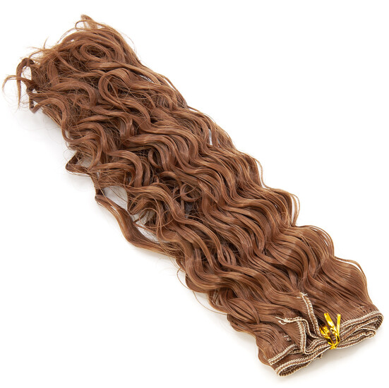 Волосы для кукол кудряшки Светлый Каштан (№12) длина 20-25 см