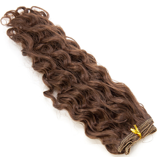 Волосы для кукол кудряшки Каштан (№14) длина 20-25 см