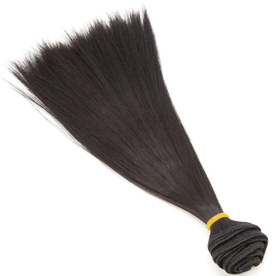 Волосы для кукол прямые Темный шоколад (№28) длина 25 см