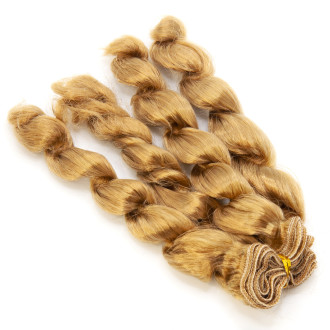 Волосы для кукол волнистые Светлый Каштан (№12) длина 15 см