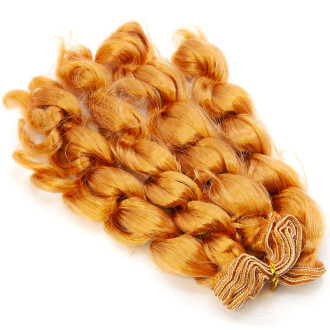 Волосся для ляльок хвилясте Рудий (№16) довжина 15 см