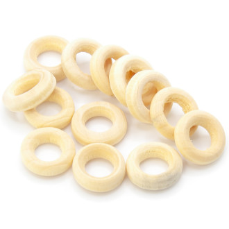 Деревянная основа круг- кольцо 12 мм +-50 шт.