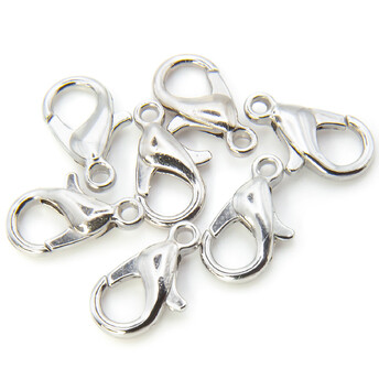 Карабин 14 мм в упаковке +-50 шт. Серебро