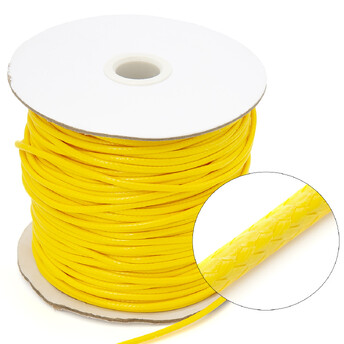 Шнур полиэстер 2 мм Желтый +-80 м