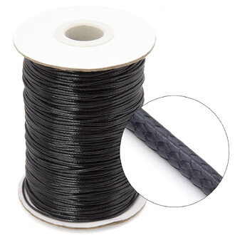 Шнур полиэстер 1 мм Черный +-150 м