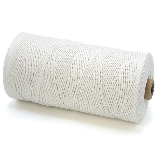 Канат для макраме веревка хлопковая 1 мм Натуральный +-450 м