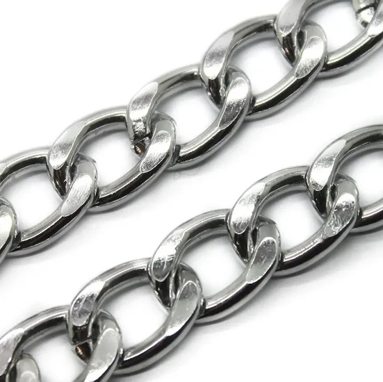 Цепь сумочная 20х15 мм Платина цена за 1м