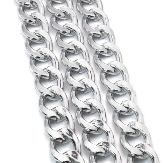 Цепь сумочная 20х15 мм Платина цена за 1м
