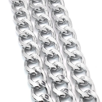 Цепь сумочная 20х15 мм Платина цена за 1м