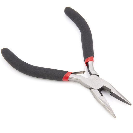 Инструмент Тонкогубцы с кусачками 1 шт. 13 см Черный с красным