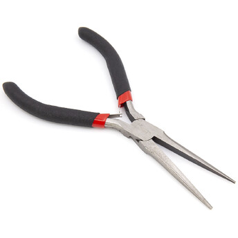Инструмент Тонкогубцы удлиненные 1 шт. 15 см Черный с красным