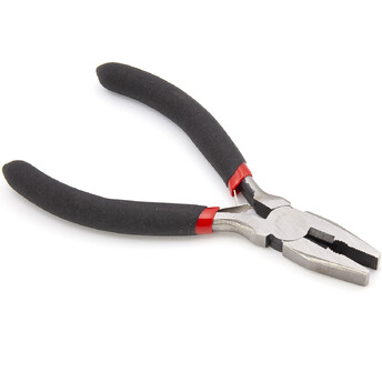 Инструмент Плоскогубцы рифленые с кусачками 1 шт. 12 см Черный с красным