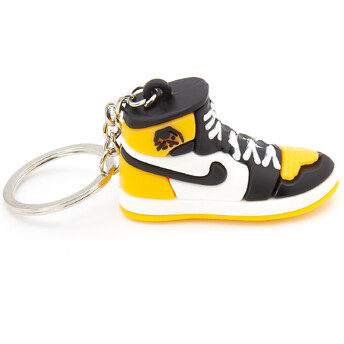 Брелок Nike Jordan Yellow Black, 1шт., размер 35х55мм, длина 90мм