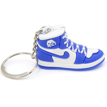 Брелок Nike Jordan Blue White, 1шт., размер 35х55мм, длина 90мм