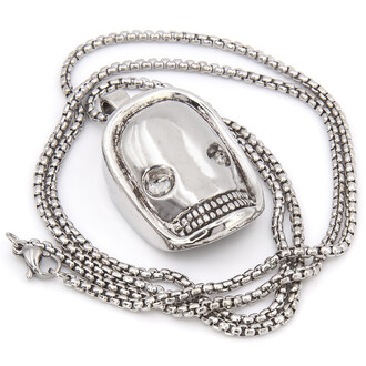 Цепочка с кулоном Mask, колье, 1шт, размер 33х25мм, длина цепочки 70см