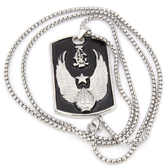 Цепочка с кулоном Grenade Wings, колье, 1шт, размер 48х30мм, длина цепочки 70см