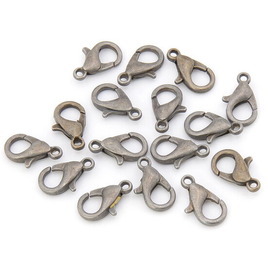 Карабин в упаковке +-50 шт. 12 мм Графит