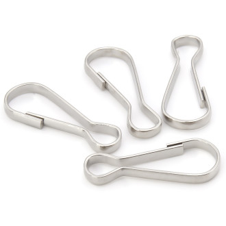 Карабин Восьмерка 32х13х3 мм 20 шт. Платина