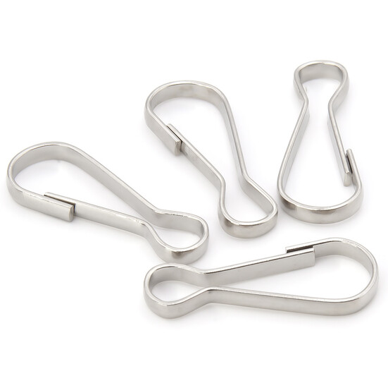 Карабин Восьмерка 32х13х3 мм 20 шт. Платина