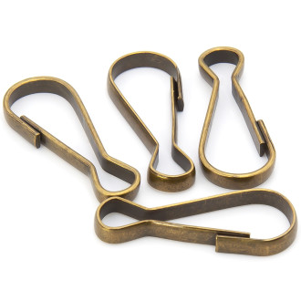 Карабин Восьмерка 32х13х3 мм 20 шт. Бронза