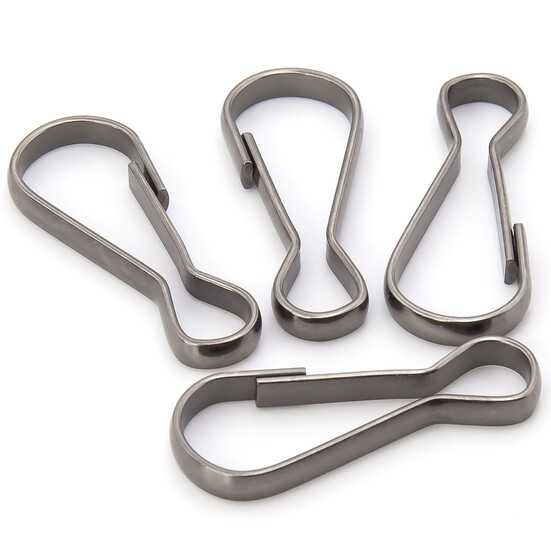 Карабин Восьмерка 32х13х3 мм 20 шт. Черный Никель