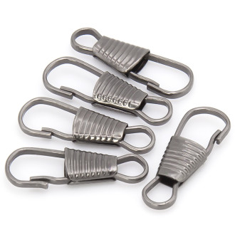 Карабин Восьмерка закрытый 25х9х3 мм 20 шт. Черный Никель