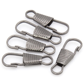 Карабин Восьмерка закрытый 25х9х3 мм 20 шт. Черный Никель