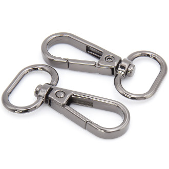 Карабин сумочный 46х25 мм Ø 20 мм 1 шт. Черный Никель