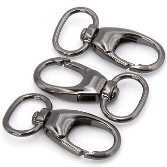 Карабин Омар 38х19 мм Ø 13 мм 1 шт. Черный Никель