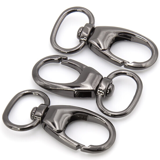 Карабин Омар 38х19 мм Ø 13 мм 1 шт. Черный Никель