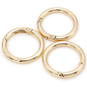 Карабин Кольцо 33х4 мм Ø 25 мм 1 шт. Золото