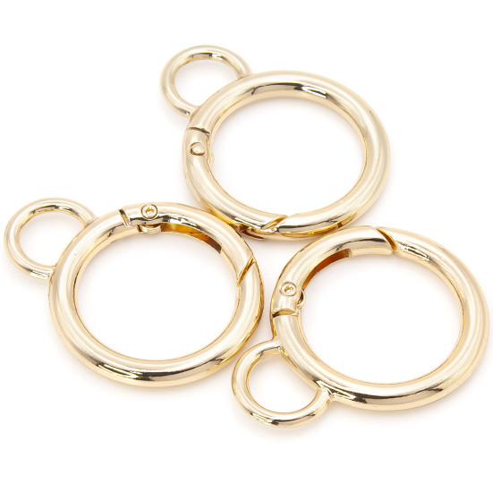 Карабин Кольцо с ушком 45х4 мм Ø 25 мм 1 шт. Золото