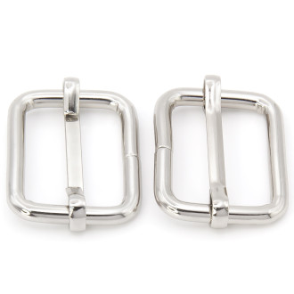 Перетяжка рамка с штангой Ø 25х20х3.8 мм 8 шт. Платина