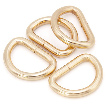 Полукольцо не сварное 18х23х3,7 мм Ø 16х10 мм 10 шт. Золотистый