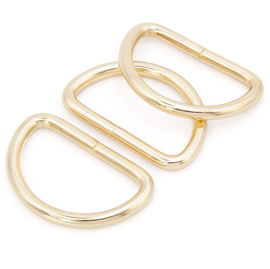 Полукольцо не сварное 27х40х3,7 мм Ø 32х19 мм 10 шт. Золото