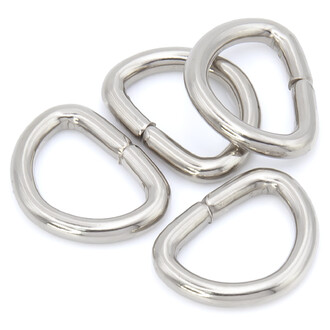 Полукольцо не сварное 15х19х2,8 мм Ø 13х9,5 мм 10 шт. Платина