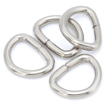 Полукольцо не сварное 15х19х2,8 мм Ø 13х9,5 мм 10 шт. Платина