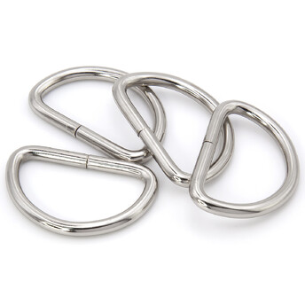 Полукольцо не сварное 27х40х3,7 мм Ø 32х19 мм 10 шт. Платина