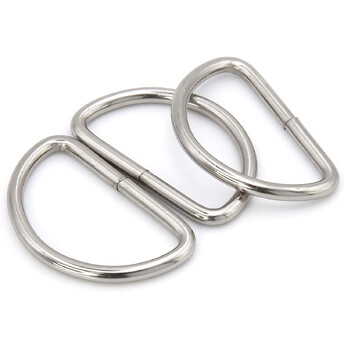 Полукольцо не сварное 29х46х3,6 мм Ø 38х22 мм 10 шт. Платина