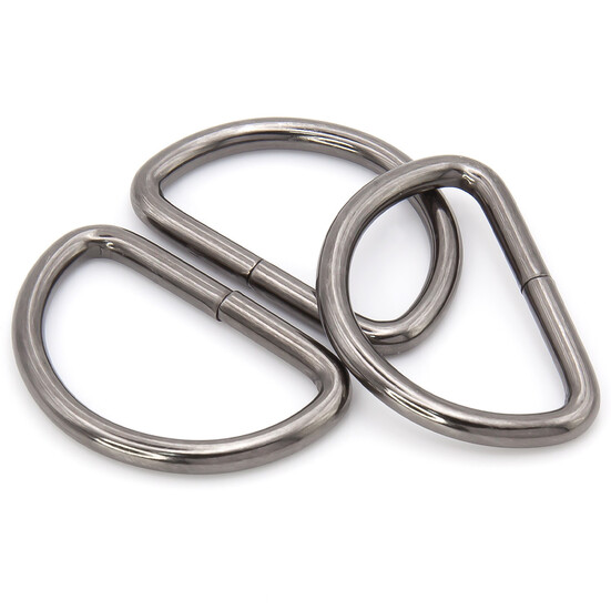 Полукольцо не сварное 29х46х3,7 мм Ø 38х22 мм 10 шт. Черный Никель