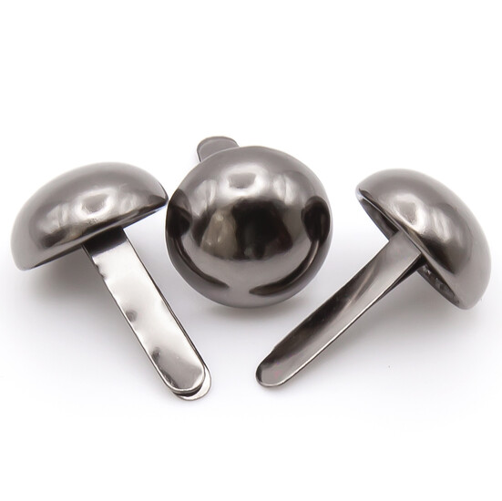 Ніжки для сумки пуклі 2 вусика 10х4 мм 4 шт. Чорний Нікель