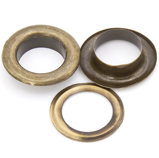 Люверсы заклепка+шайба 20 мм Ø 12 мм 20 шт. Бронза