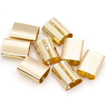 Наконечник зажим 9х12 мм 20 шт. Золото