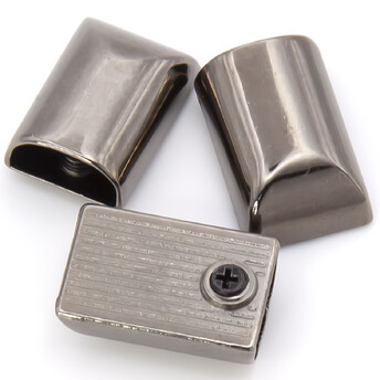 Наконечник для молнии с винтом 10х16 мм Ø 9х4,5 мм 10 шт. Черный Никель