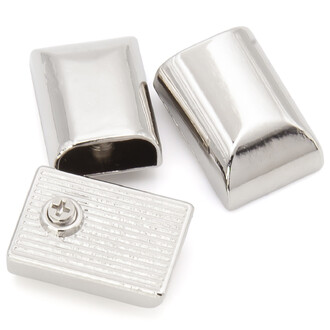 Наконечник для молнии с винтом 10х16 мм 10 шт. Платина